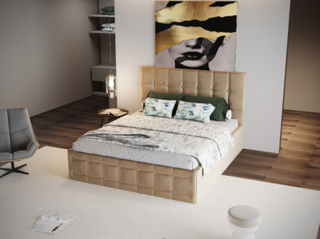 Pat Regal Tapitat Bej fara Saltea 160x200 [1]