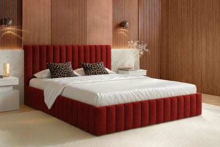 VELVET - Pat Velvet Tapițat Premium 160x200