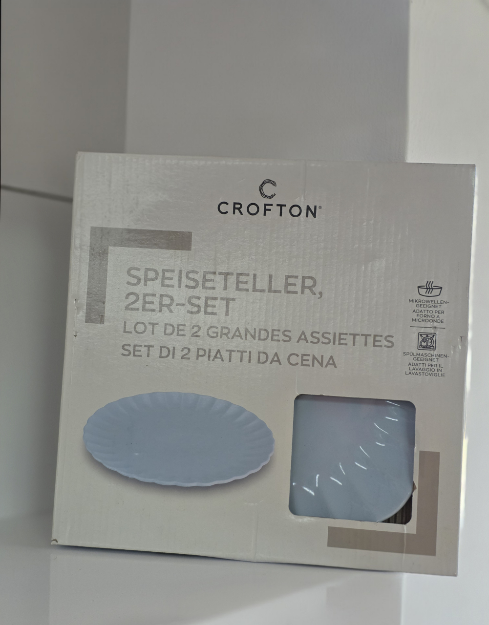 Set 2 farfurii pentru cină Crofton – bleu [2]