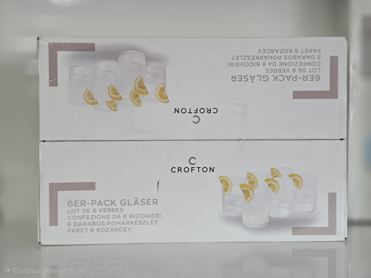 Set 6 pahare Crofton din sticlă – design elegant [2]