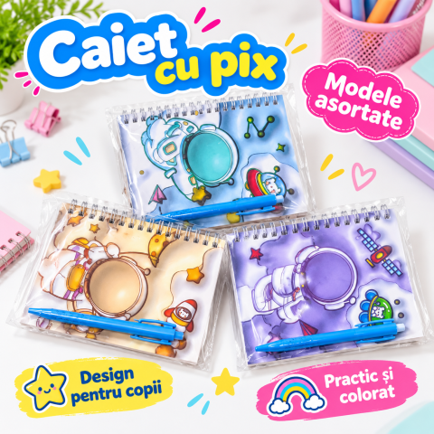 RECHIZITE ȘCOLARE - Caiet cu pix