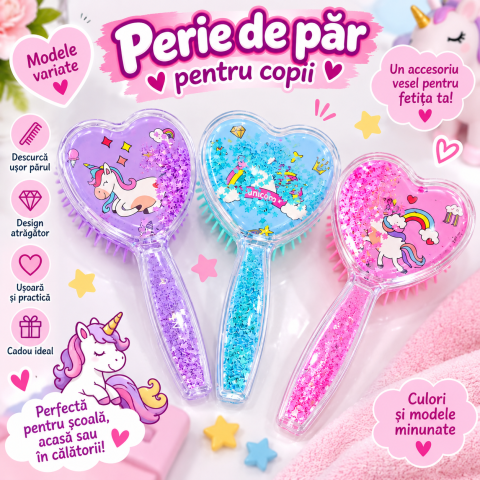 ACCESORII - Perie de păr pentru copii