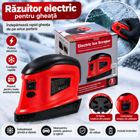 CASĂ& GOSPODĂRIE - Răzuitor electric pentru gheață – Electric Ice Scraper, pentru parbriz auto