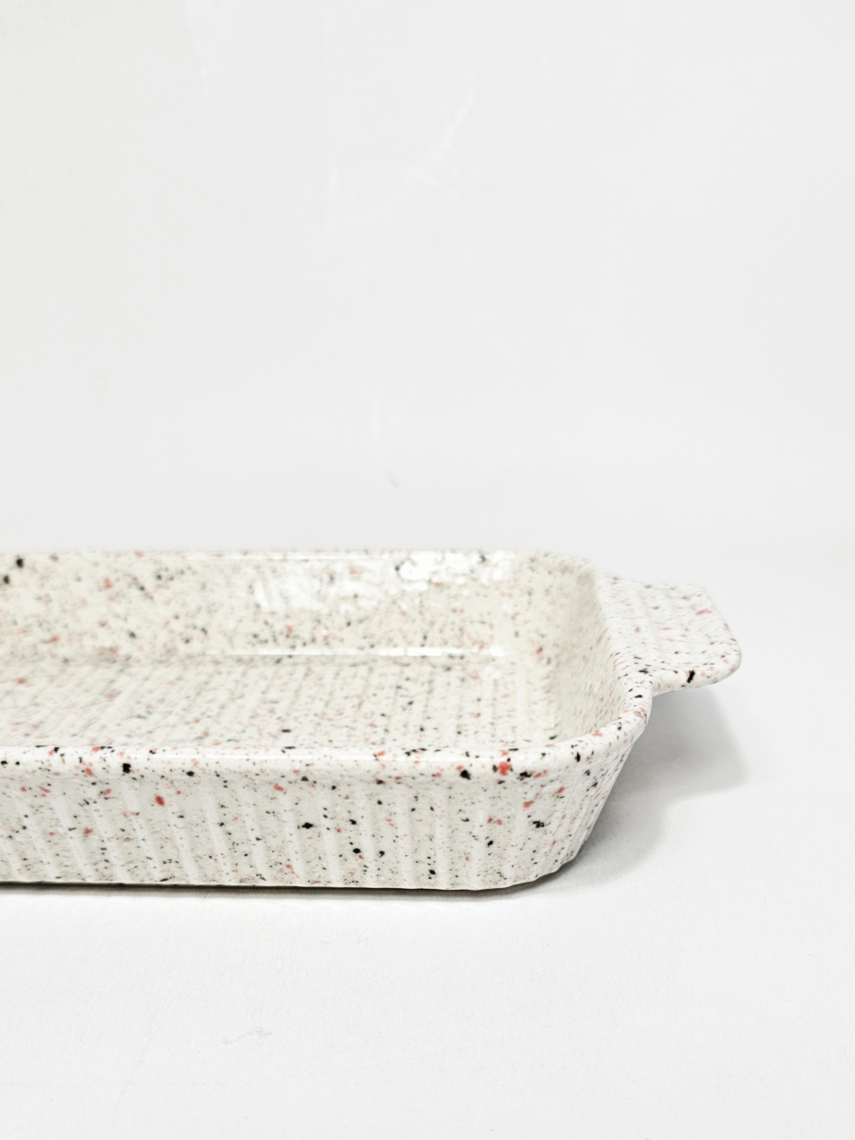 Platou ceramic termorezistent, Rosu/Negru, BigSize [2]