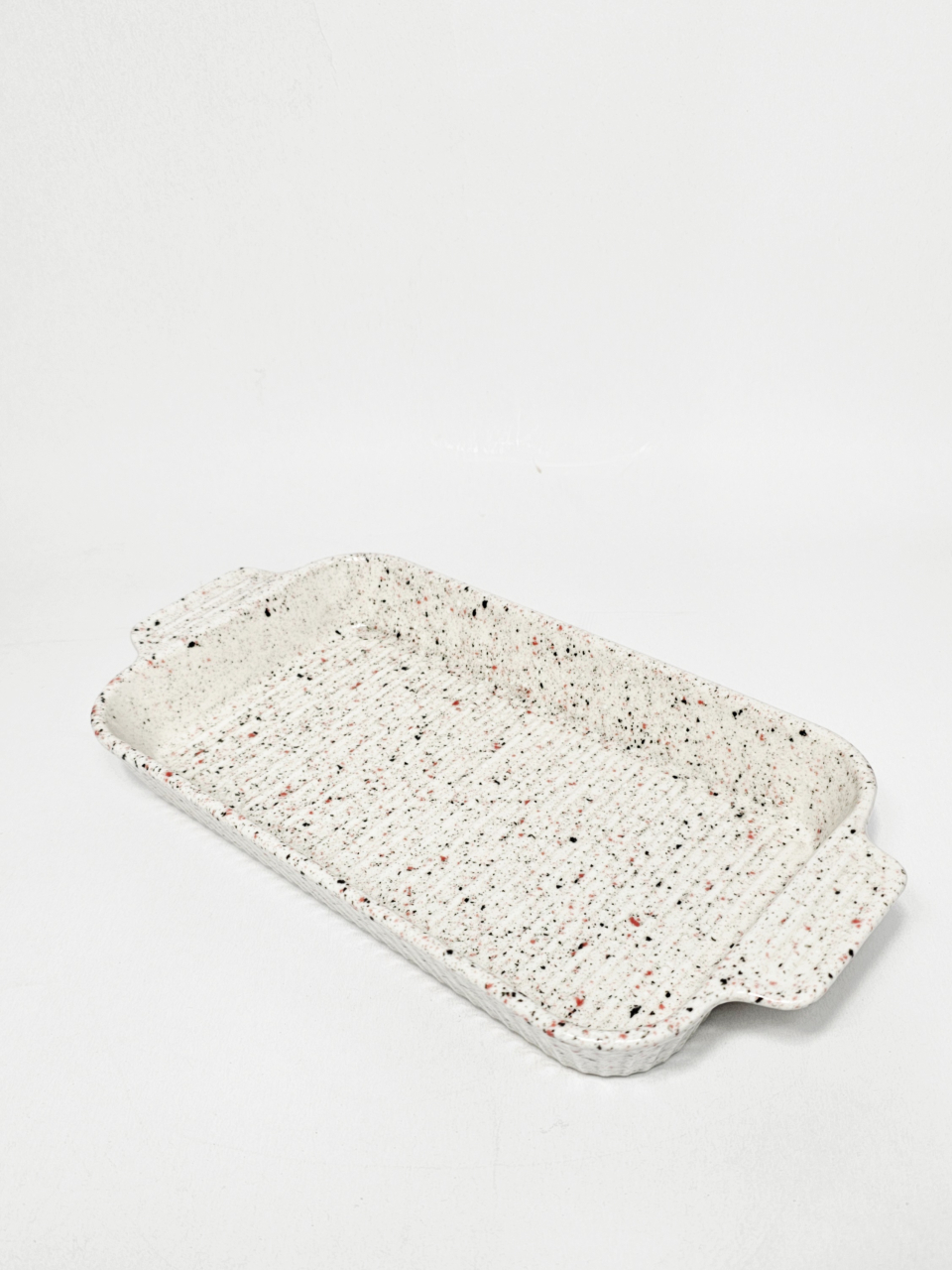 Platou ceramic termorezistent, Rosu/Negru, BigSize [3]