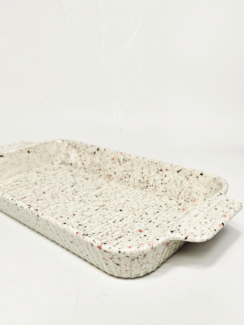 Platou ceramic termorezistent, Rosu/Negru, BigSize [1]