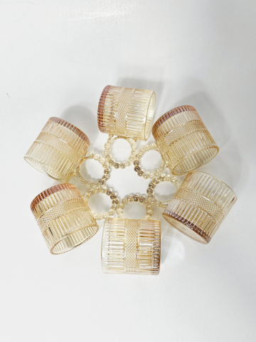 Set 6 pahare din sticlă borosilicată transparentă, chihlimbar [2]