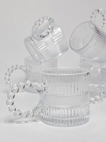 Bucatarie și Servire - Set pahare din sticlă borosilicată transparentă, 6 piese