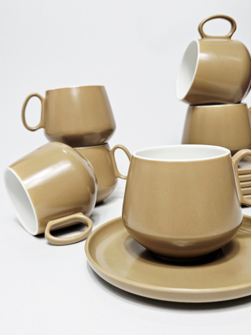 Set 12 piese cești și farfurioare cappuccino [1]