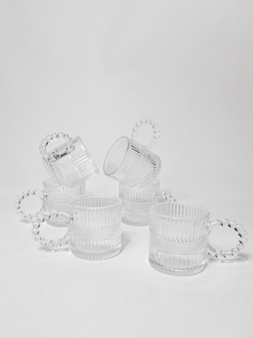 Set pahare din sticlă borosilicată transparentă, 6 piese [1]