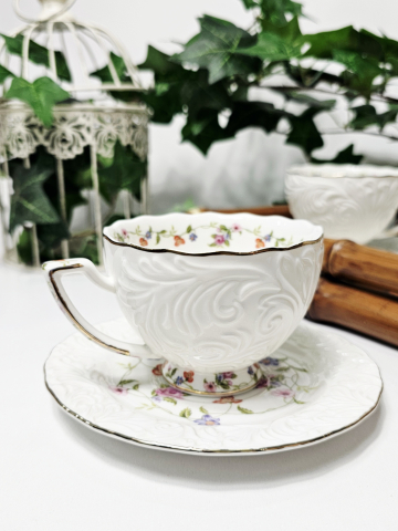 Cesti - Set 2 piese Flori embosate