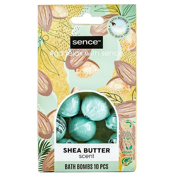 SENCE BEAUTY Bile de Baie Efervescente Shean Butter 10x10 g [1]