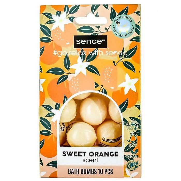 SENCE BEAUTY Bile de Baie Efervescente Sweet Orange 10x10 g [1]