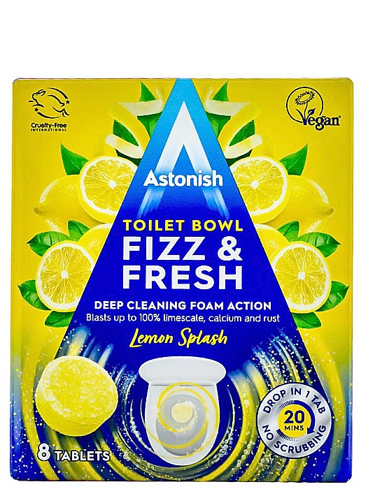 ASTONISH Tablete pt Curatarea Vaselor de Toaleta Lemon Splash 8 buc [1]