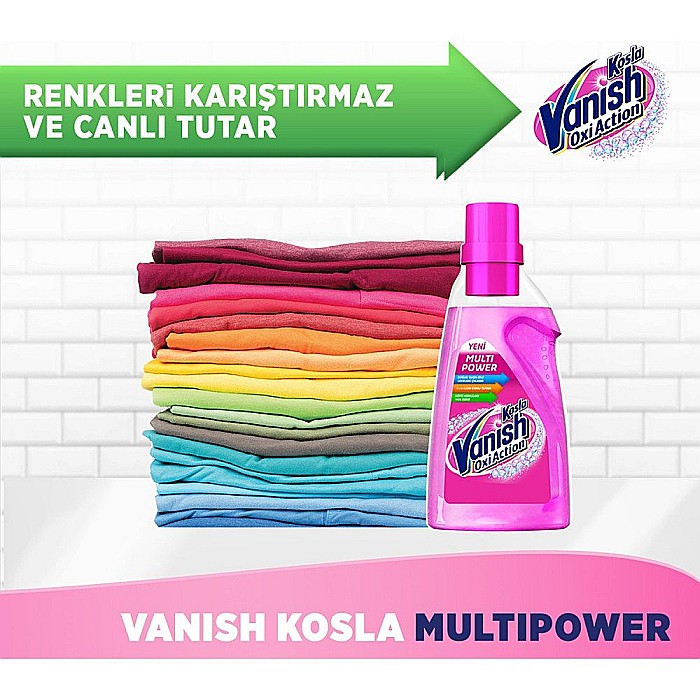 VANISH Oxi Action Gel Concentrat pt Indepartarea Petelor Haine Color 1.5L [2]