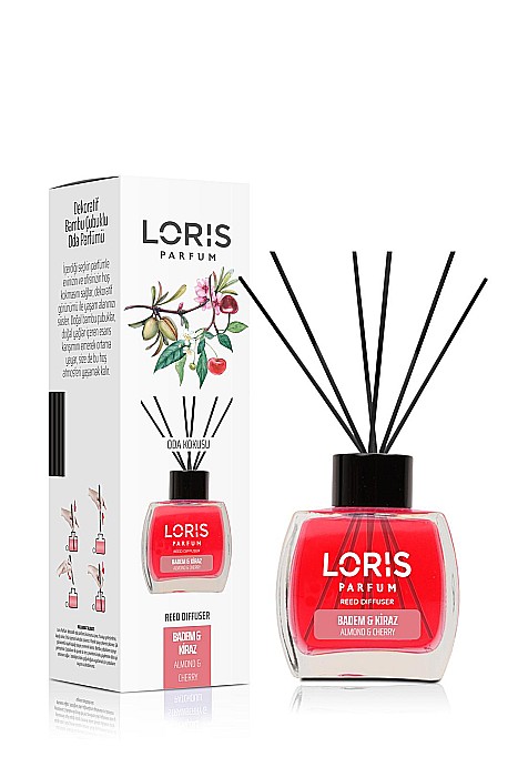 LORIS Odorizant Camera cu Betisoare MIGDALE & CIRESE 120 ml [1]