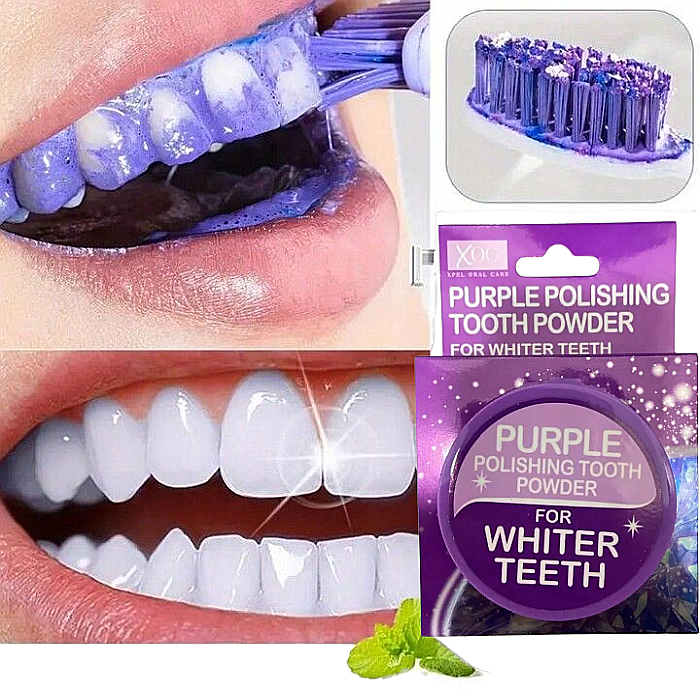XPEL XOC Pudra pt Albirea Dintilor Purple Polishing Tooth Powder 30 g [2]