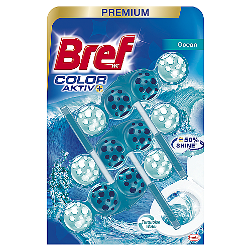 BREF Premium Color Aktiv Odorizant Toaleta Ocean 3 x 50 g [1]
