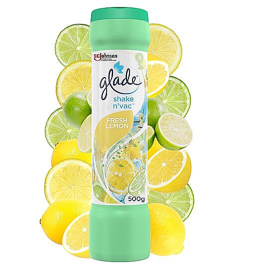 GLADE Shake n’Vac Pudra Parfumata pt Covoare Fresh Lemon 500 g [2]