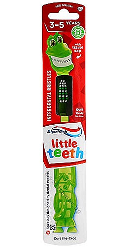 AQUAFRESH Little Teeth Periuta de Dinti pt Copii 3-5 ani Crcodilul Curt [1]