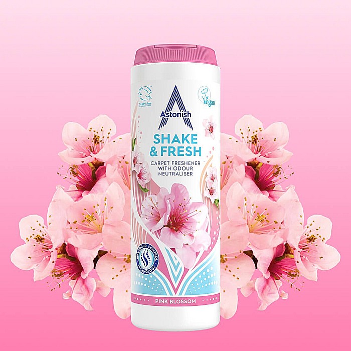 ASTONISH Shake & Fresh Pudra Parfumata pt Covoare Pink Blossom 400g [2]