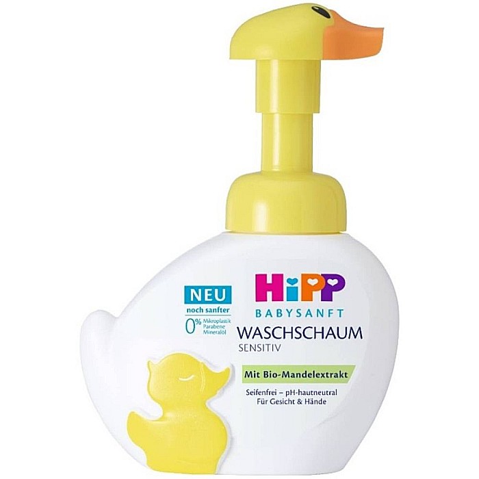 HiPP Babysanft Spuma Pentru Spalare cu Pompa tip Rata 250 ml [1]