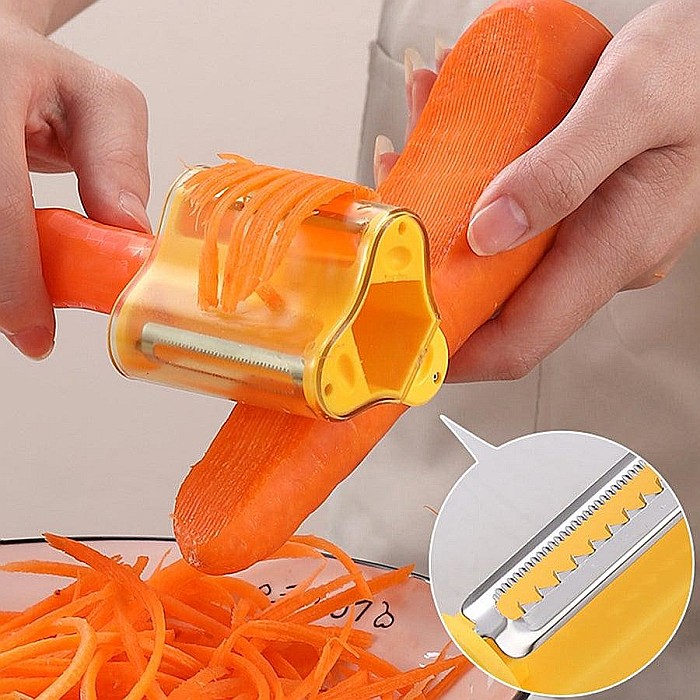 COLANDER Curatator Manual pt Fructe si Legume 3in1 Divrse Culori [3]