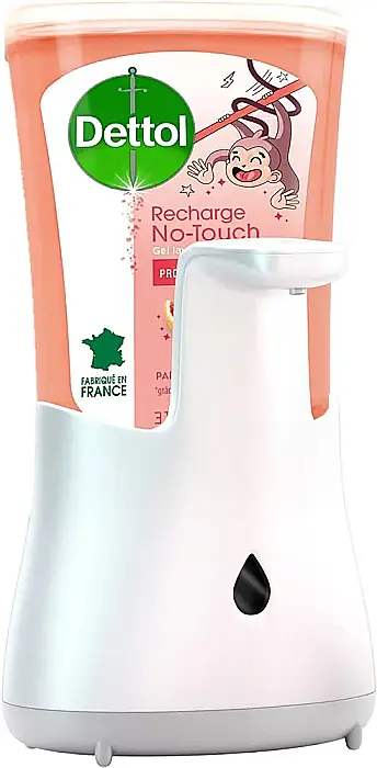 DETTOL Dozator Sapun No-Touch + Rezerva Sapun Lichid Antibacterian Pamplemousse Grapefruit 250 ml [2]