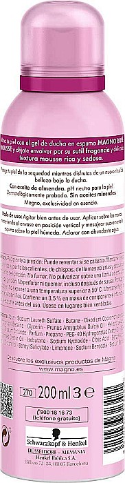 MAGNO Rose Spuma de Dus Ulei de Migdale 200 ml [2]