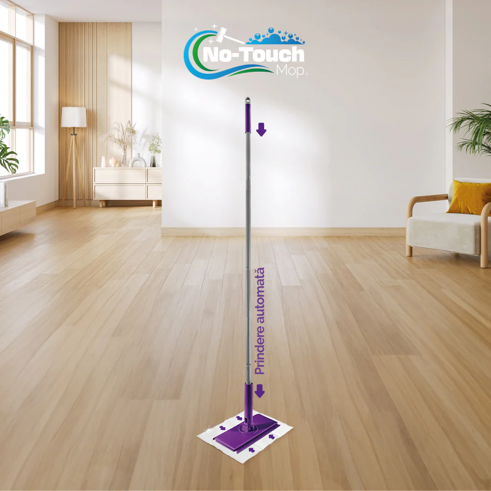 OTI Mop No Touch cu Prindere Rapida + 5 Lavete Umede + 5 Lavete Uscate [2]