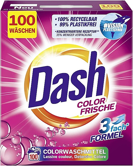 DASH Detergent Rufe Automat Pudra Color 6 Kg (100 spalari) [2]