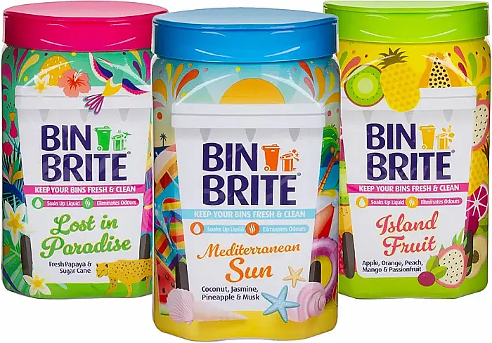 BIN BRITE Neutralizator Umiditate si Mirosuri pt Pubele & Cosuri de Gunoi LOST in PARADISE 500g [3]