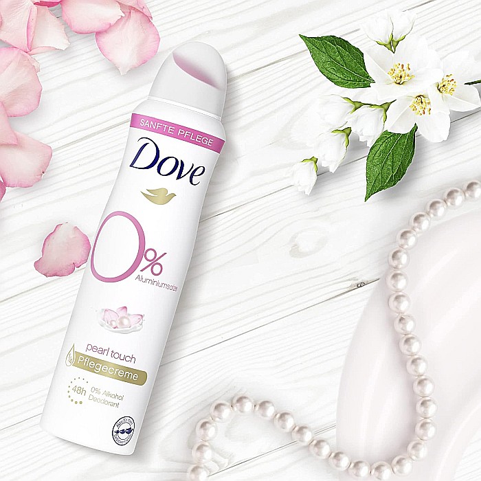 DOVE Antiperspirant Spray 0% Aluminium Salze PEARL TOUCH 150 ml [2]