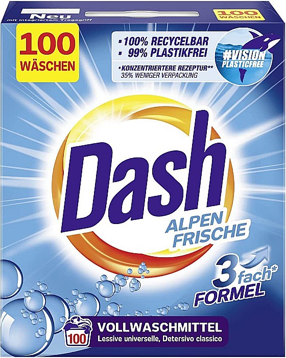 DASH Detergent Rufe Automat Pudra Universal 6 Kg (100 spalari) [2]