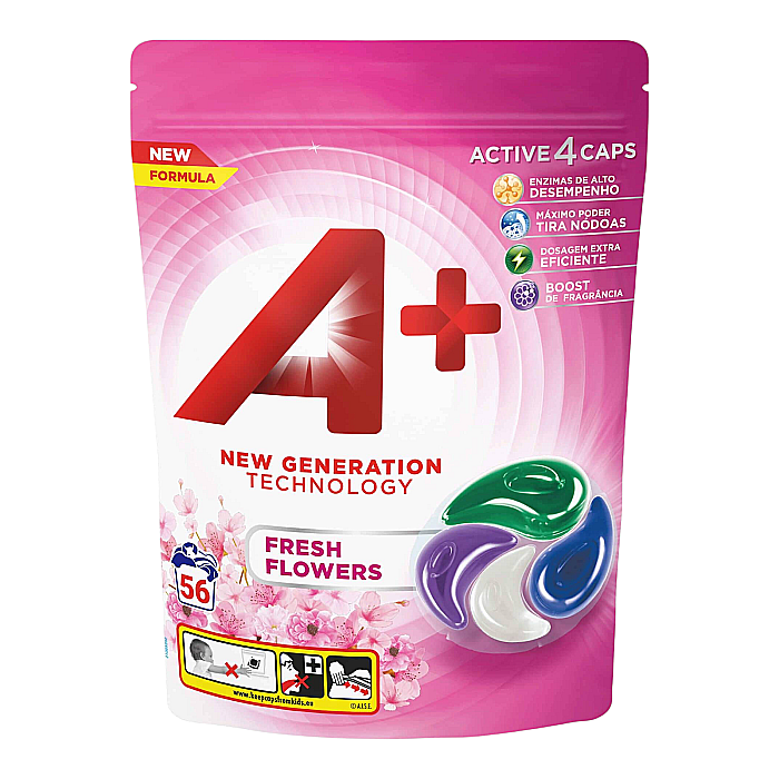 A+ Ariel Detergent Capsule Active 4 Regular FRESH FLOWERS 56 buc [1]