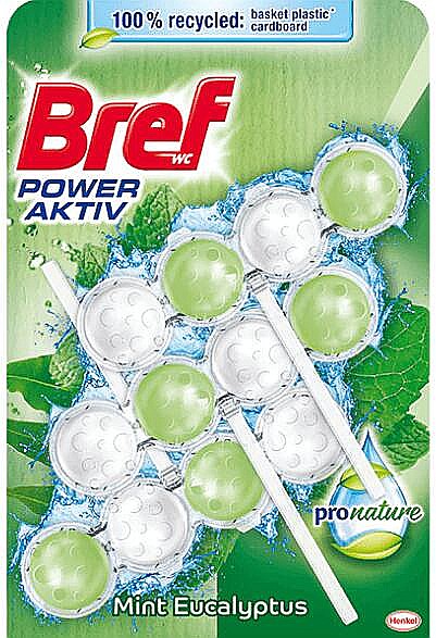 BREF Pro Nature Odorizant Toaleta Mint & Eucalyptus 3 x 50 g [1]