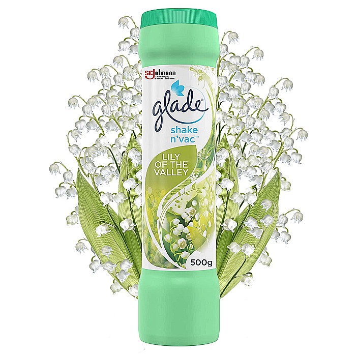 GLADE Shake n'Vac Pudra Parfumata pt Covoare Lily of the Valley 500 g [2]
