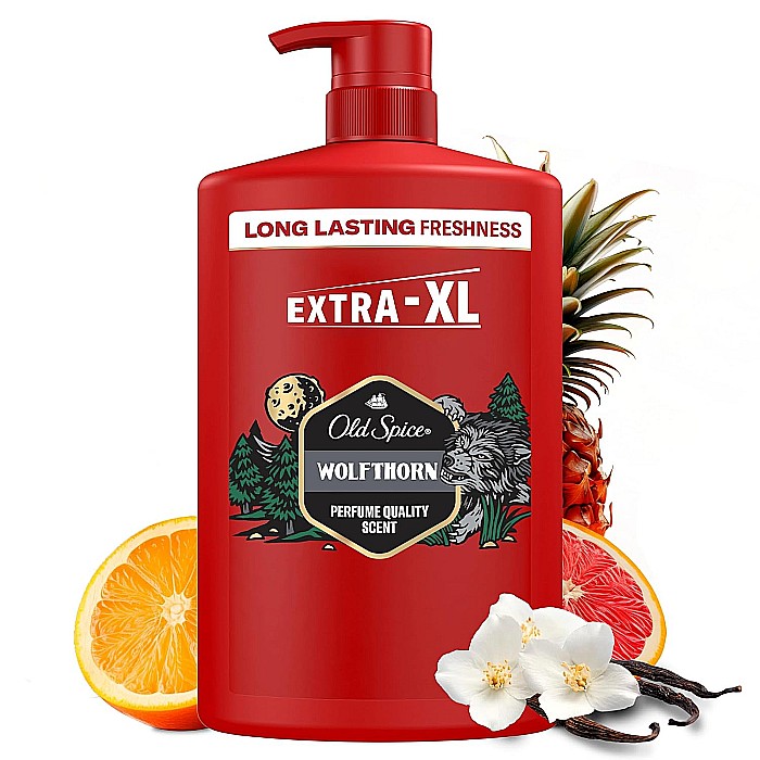 OLD SPICE Gel de Dus & Sampon cu Pompa 3in1 Wolfthorn Extra XL 1000 ml [2]