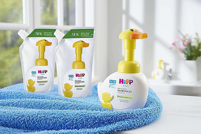 HiPP Babysanft Spuma Pentru Spalare cu Pompa tip Rata 250 ml [2]