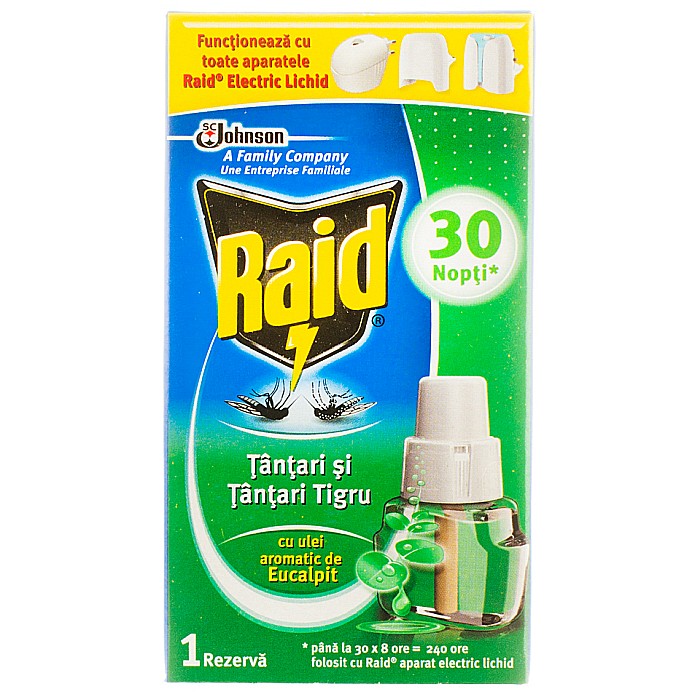 RAID Rezerva Lichid Anti-Tantari pt Aparat Electric Eucalipt 21ml (30 Nopti) [1]