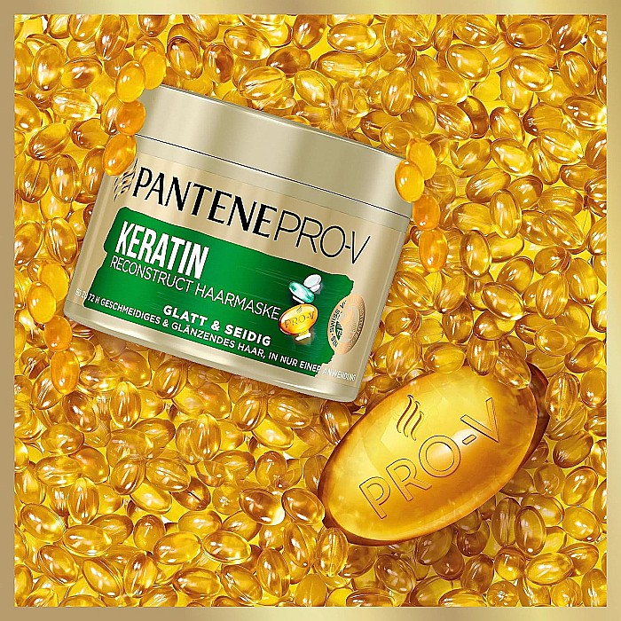 PANTENE Pro V Masca de Par Smooth & Silky Keratin Reconstruct 450 ml [2]