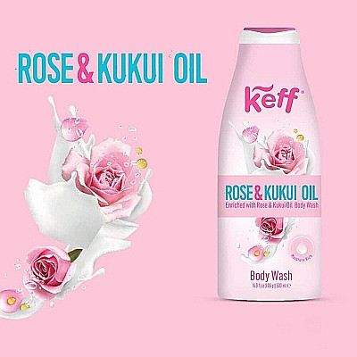 KEFF Gel de Dus cu Ulei de Trandafir si Kukui 500 ml [2]