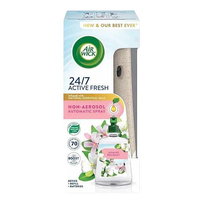 AIRWICK Aparat Odorizant Camera+Rezerva Fara Aerosoli Buchet de Iasomie 228 ml [1]