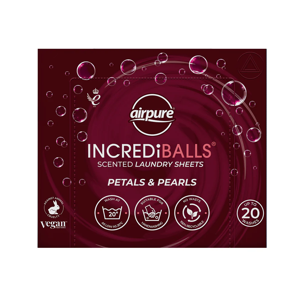 AIRPURE INCREDiBALLS Detergent de Rufe Benzi-Foi 20 buc Universal Petals & Pearls [1]