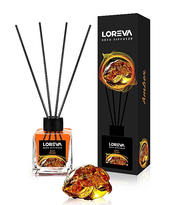 LOREVA Odorizant Camera cu Betisoare AMBER 100 ml [1]