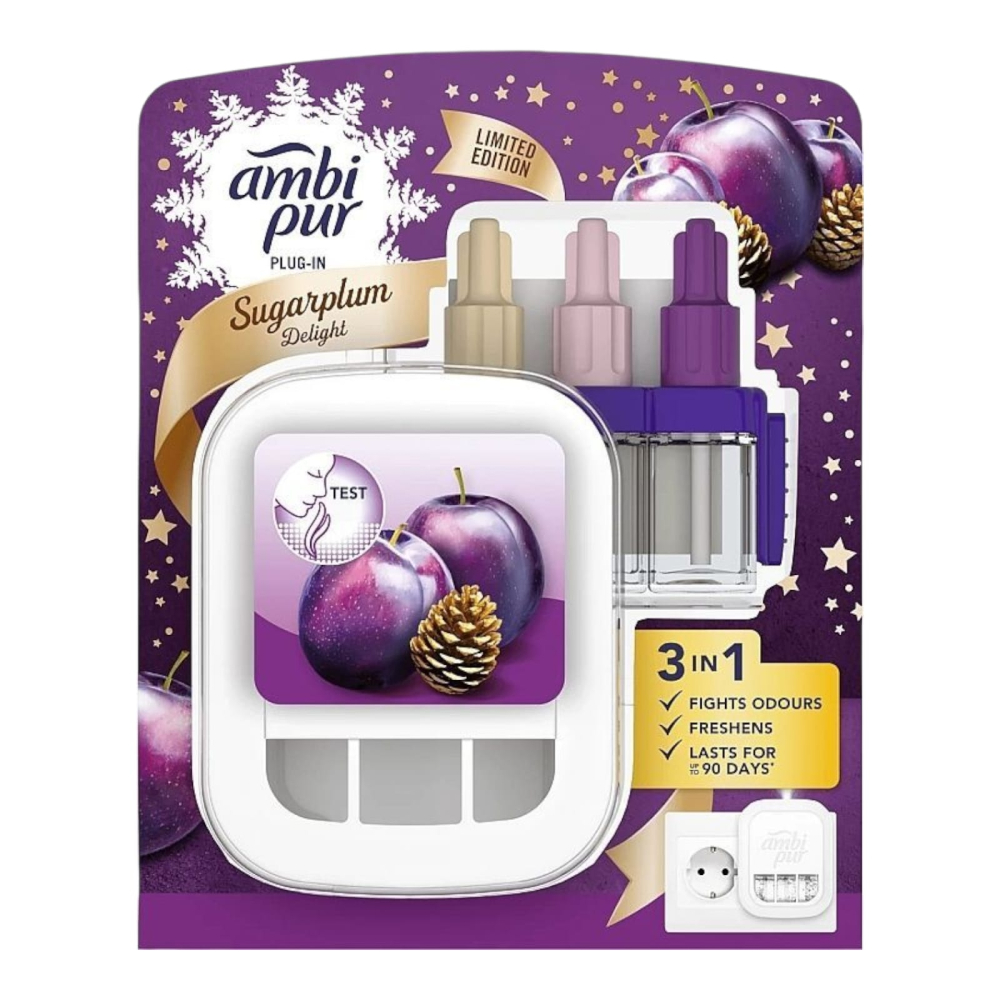 AMBI PUR Aparat Odorizant Priza+Rezerva 3Volution Sugarplum Delight [1]