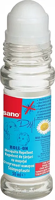 SANO Roll-on Solutie Impotriva Tantarilor cu Extract de Musetel 50 ml [2]