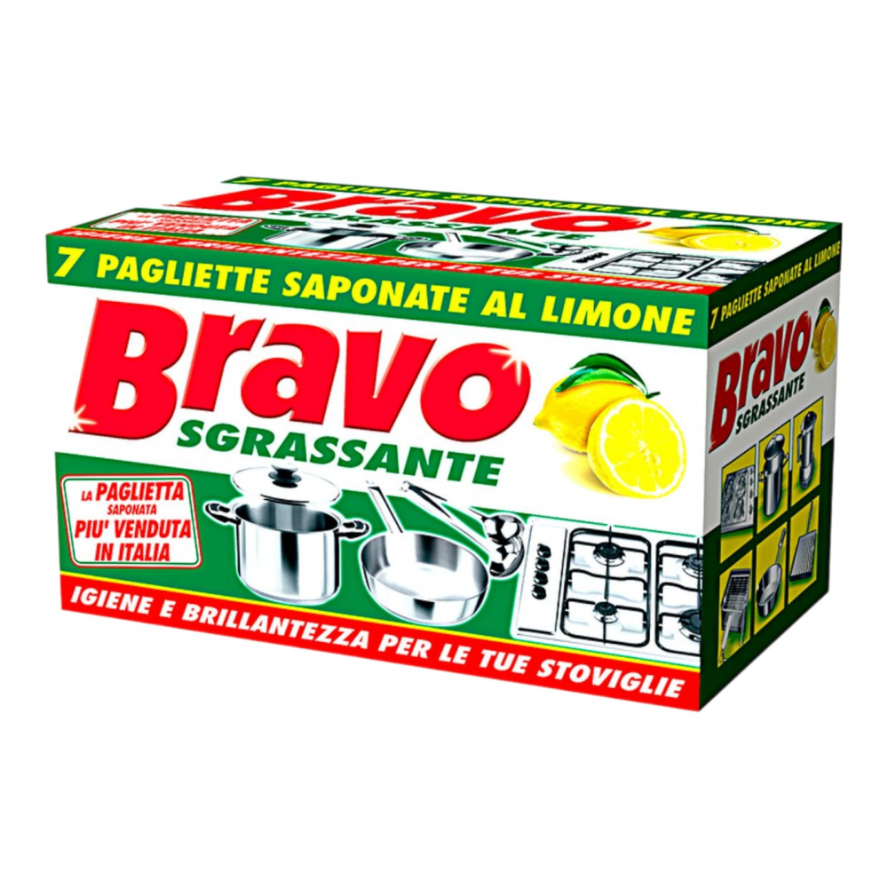 BRAVO Sgrassante Bureti de Vase Degresanti cu Aroma de Lamaie set 7 buc [1]