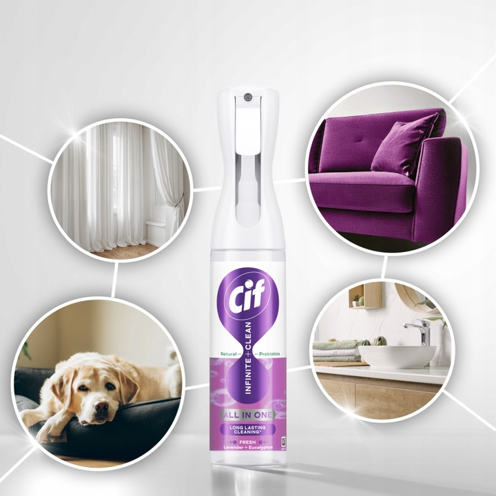 CIF Infinite Clean Spray de Curatare Universal LAVENDER & EUCALYPTUS 280 ml [2]