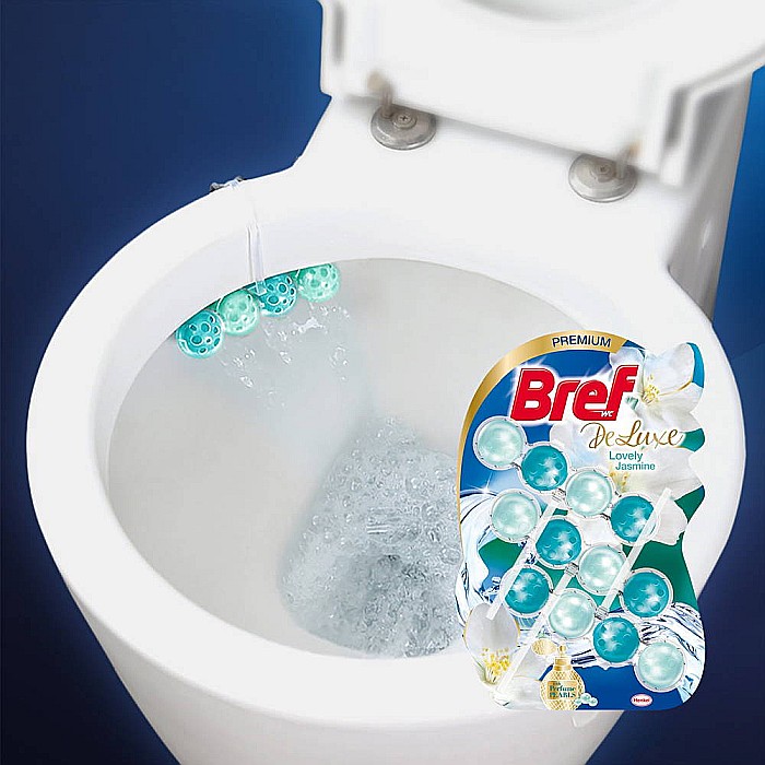 BREF Premium Deluxe Odorizant Toaleta Lovely Jasmine 3 x 50 g [2]
